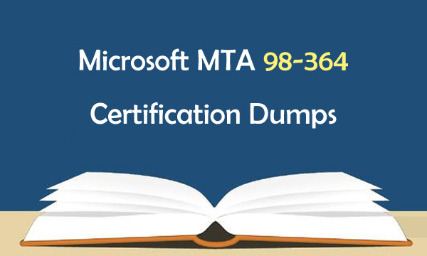 Microsoft MTA 98-364 Certification Dumps