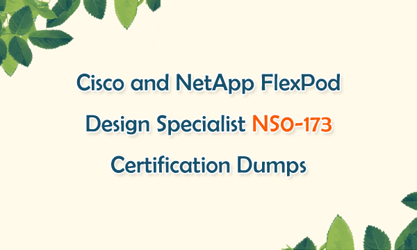 Cisco and NetApp FlecPod Design Specialist NS0-173 Certification Dumps