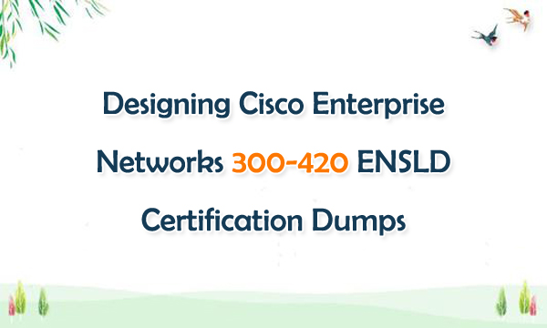 Designing Cisco Enterprise Networks 300-420 ENSLD Certification Dumps